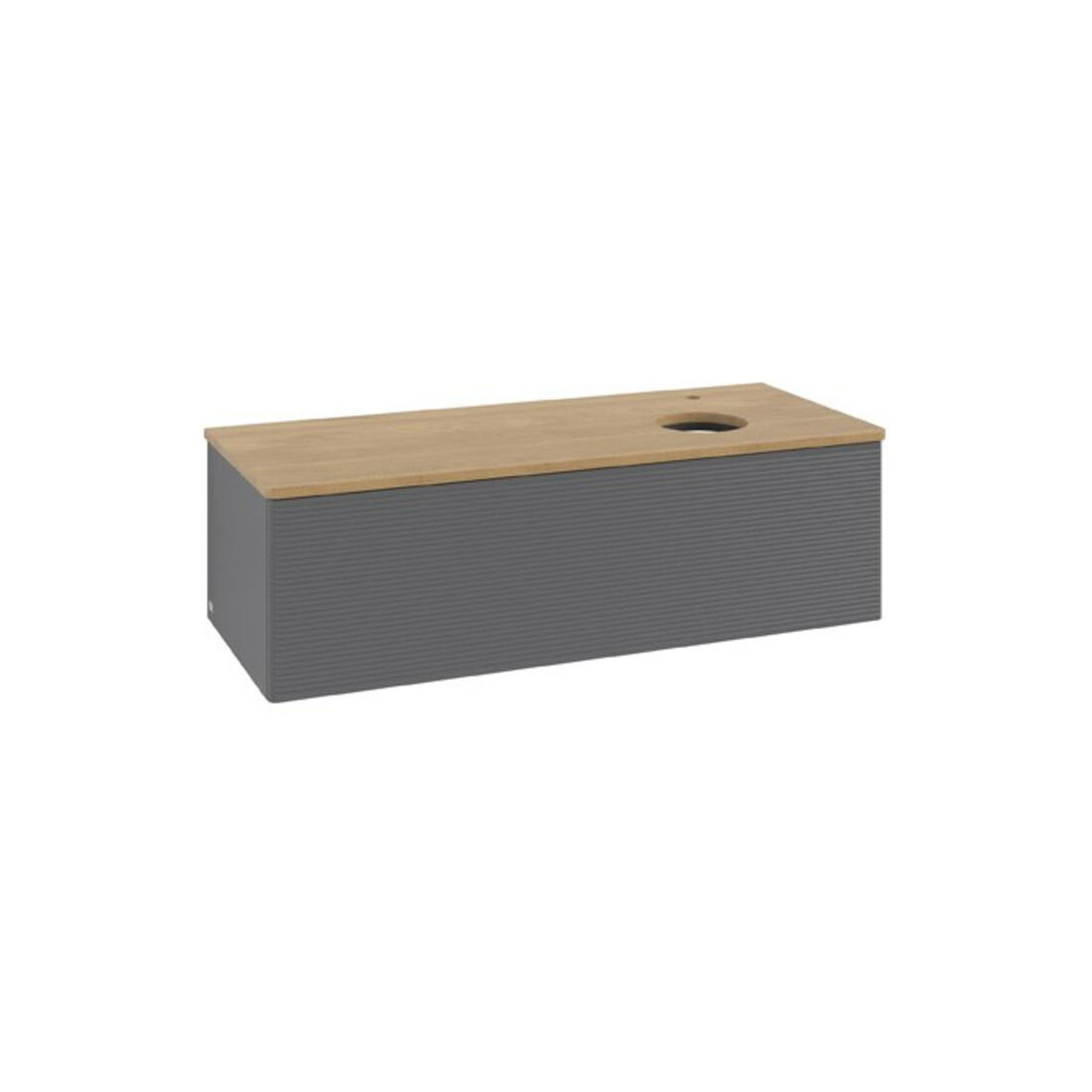 V&B Waschtischunterschrank mit Frontstruktur Antao 120x36x50cm, HL, WBP hon. Oa, A m Lac