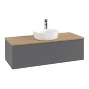 V&B Waschtischunterschrank mit Frontstruktur Antao 120x36x50cm, HL, WBP hon. Oa, A m Lac-3