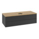 V&B Waschtischunterschrank mit Frontstruktur Antao 120x36x50cm, HL, WBP hon. Oa, bla m Lac-3