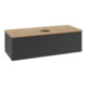 V&B Waschtischunterschrank mit Frontstruktur Antao 120x36x50cm, HL, WBP hon. Oa, bla m Lac-3