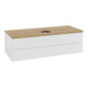 V&B Waschtischunterschrank mit Frontstruktur Antao 120x36x50cm, HL, WBP hon. Oa, g wh. Lac-3