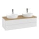 V&B Waschtischunterschrank mit Frontstruktur Antao 120x36x50cm, HL, WBP hon. Oa, g wh. Lac-1