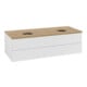 V&B Waschtischunterschrank mit Frontstruktur Antao 120x36x50cm, HL, WBP hon. Oa, g wh. Lac-3