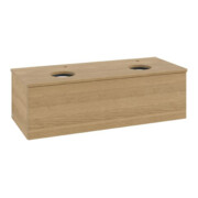 V&B Waschtischunterschrank mit Frontstruktur Antao 120x36x50cm, HL, WBP hon. Oa, hon. Oa
