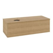 V&B Waschtischunterschrank mit Frontstruktur Antao 120x36x50cm, HL, WBP hon. Oa, hon. Oa