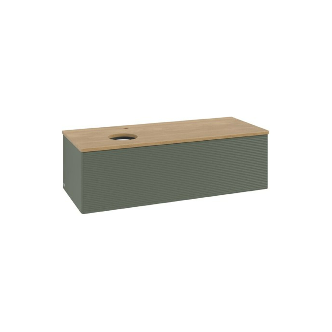 V&B Waschtischunterschrank mit Frontstruktur Antao 120x36x50cm, HL, WBP hon. Oa, le g. m La
