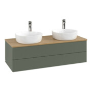 V&B Waschtischunterschrank mit Frontstruktur Antao 120x36x50cm, HL, WBP hon. Oa, le g. m La-3