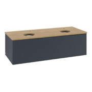 V&B Waschtischunterschrank mit Frontstruktur Antao 120x36x50cm, HL, WBP hon. Oa, md b m Lac