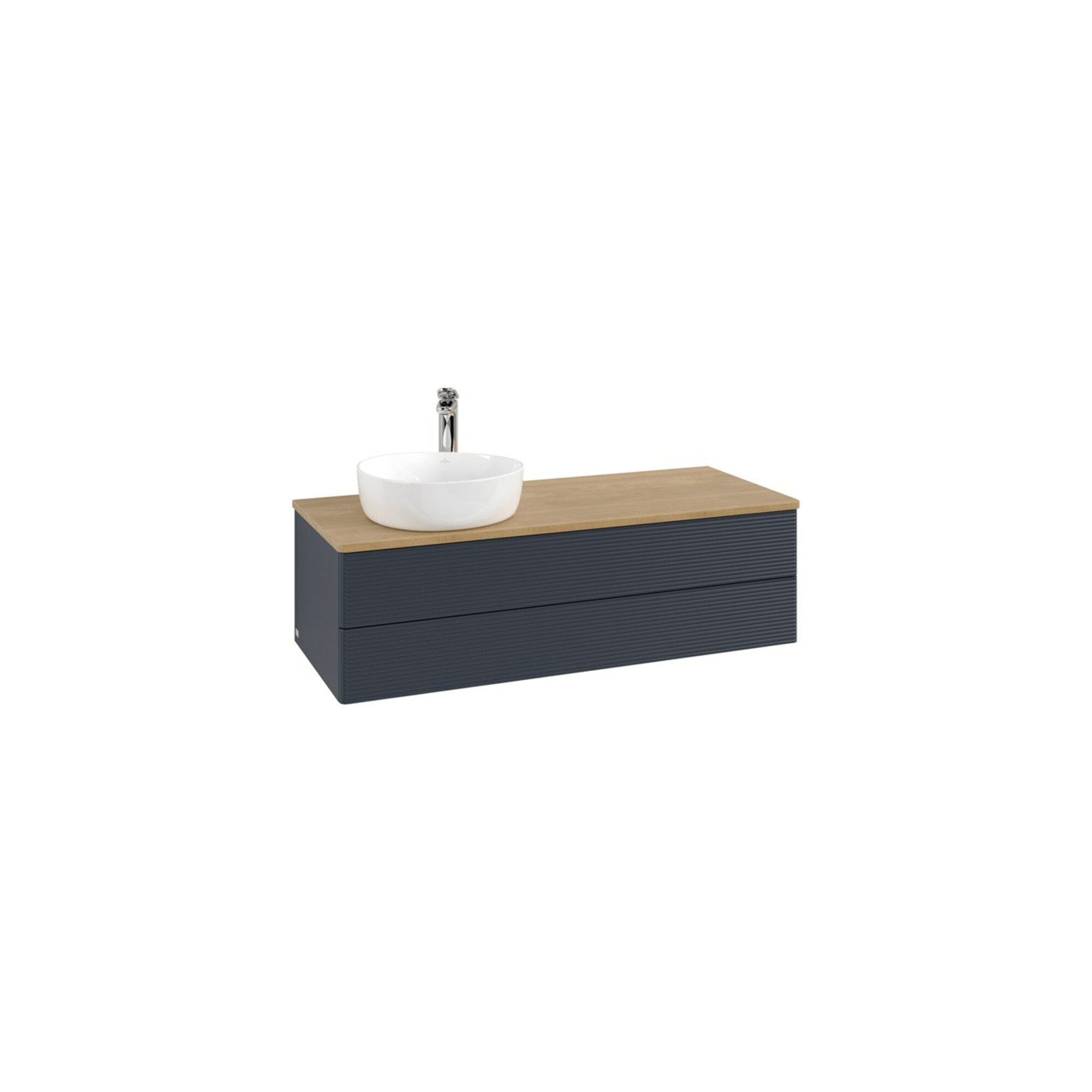 V&B Waschtischunterschrank mit Frontstruktur Antao 120x36x50cm, HL, WBP hon. Oa, md b m Lac ; Villeroy & Boch