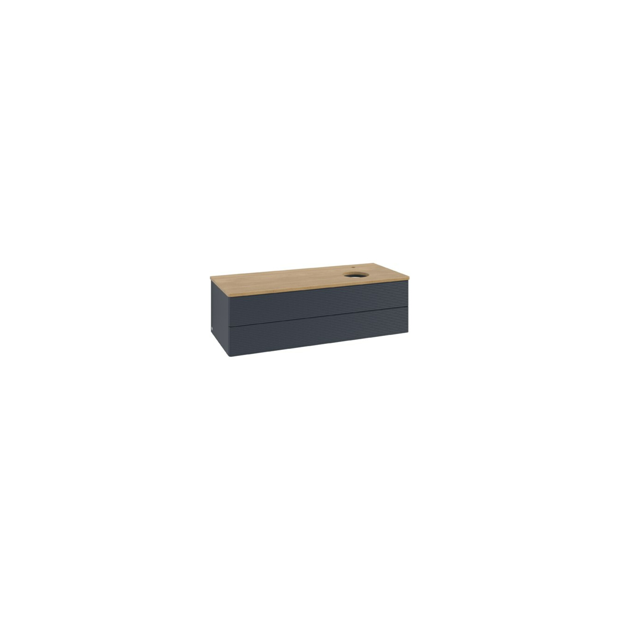V&B Waschtischunterschrank mit Frontstruktur Antao 120x36x50cm, HL, WBP hon. Oa, md b m Lac ; Villeroy & Boch