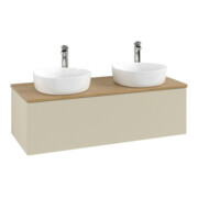 V&B Waschtischunterschrank mit Frontstruktur Antao 120x36x50cm, HL, WBP hon. Oa, si G m Lac