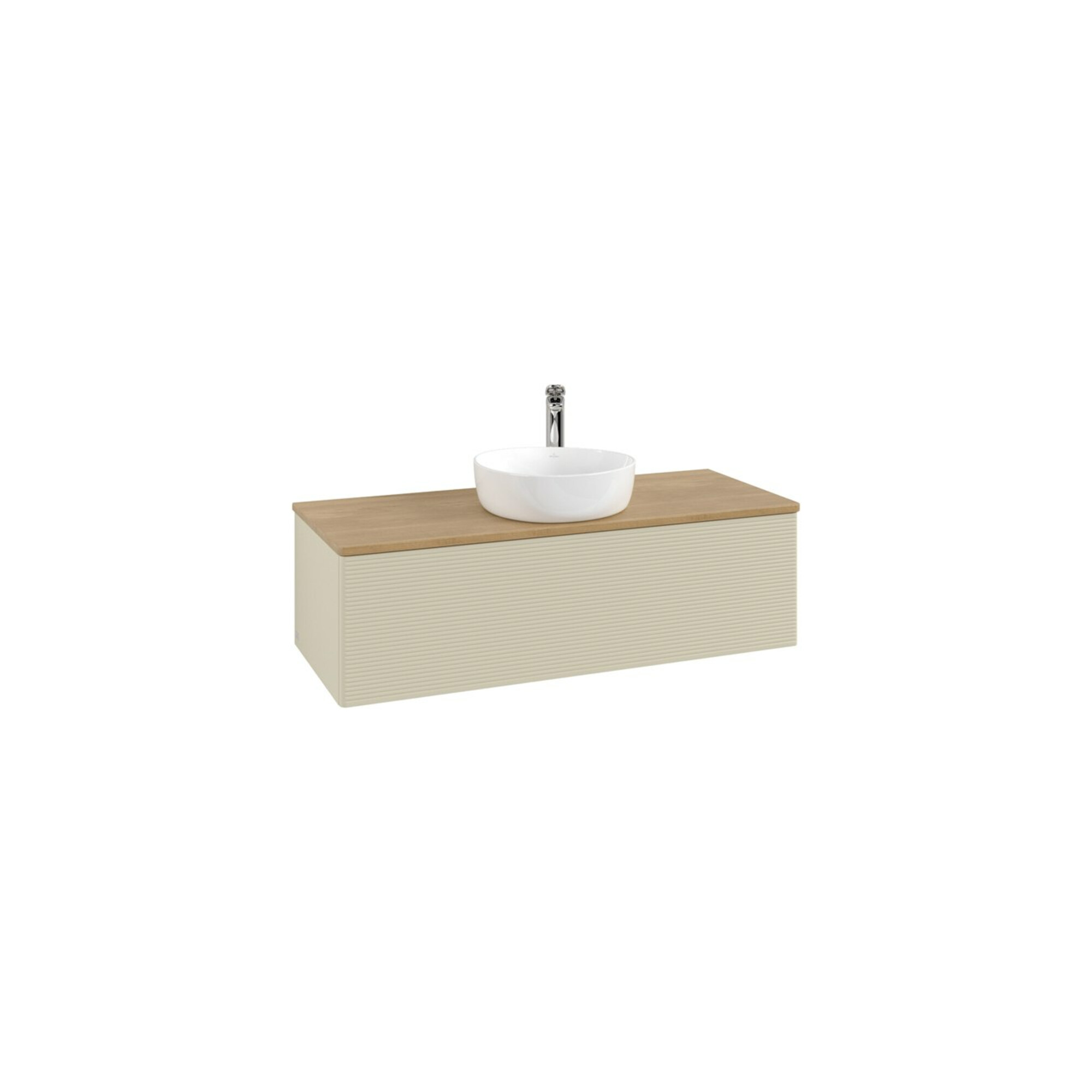 V&B Waschtischunterschrank mit Frontstruktur Antao 120x36x50cm, HL, WBP hon. Oa, si G m Lac ; Villeroy & Boch