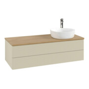 V&B Waschtischunterschrank mit Frontstruktur Antao 120x36x50cm, HL, WBP hon. Oa, si G m Lac