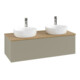 V&B Waschtischunterschrank mit Frontstruktur Antao 120x36x50cm, HL, WBP hon. Oa, st G m Lac-1