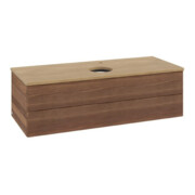 V&B Waschtischunterschrank mit Frontstruktur Antao 120x36x50cm, HL, WBP hon. Oa, w. wal