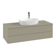 V&B Waschtischunterschrank mit Frontstruktur Antao 120x36x50cm, HL, WBP Lac, st. Gr m Lac