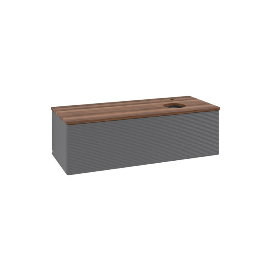 V&B Waschtischunterschrank mit Frontstruktur Antao 120x36x50cm, HL, WBP w wa, A m Lac