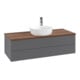 V&B Waschtischunterschrank mit Frontstruktur Antao 120x36x50cm, HL, WBP w wa, A m Lac-1