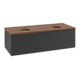 V&B Waschtischunterschrank mit Frontstruktur Antao 120x36x50cm, HL, WBP w. wal, bla m Lac-3