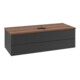 V&B Waschtischunterschrank mit Frontstruktur Antao 120x36x50cm, HL, WBP w. wal, bla m Lac-3