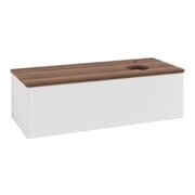 V&B Waschtischunterschrank mit Frontstruktur Antao 120x36x50cm, HL, WBP w. wal, glo wh. Lac-3