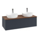 V&B Waschtischunterschrank mit Frontstruktur Antao 120x36x50cm, HL, WBP w wal, md bl. m Lac-3
