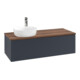 V&B Waschtischunterschrank mit Frontstruktur Antao 120x36x50cm, HL, WBP w wal, md bl. m Lac