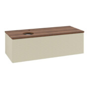 V&B Waschtischunterschrank mit Frontstruktur Antao 120x36x50cm, HL, WBP w. wal, si Gr m Lac