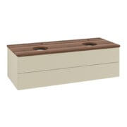 V&B Waschtischunterschrank mit Frontstruktur Antao 120x36x50cm, HL, WBP w. wal, si Gr m Lac-3