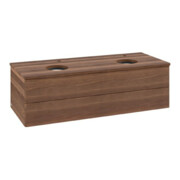 V&B Waschtischunterschrank mit Frontstruktur Antao 120x36x50cm, HL, WBP w. wal, w. wal-3
