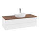 V&B Waschtischunterschrank mit Frontstruktur Antao 120x36x50cm, HL, WBP w. wal, wh. m Lac-1