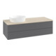V&B Waschtischunterschrank mit Frontstruktur Antao 120x36x50cm, WBP botti., Anthrac. m Lac-3