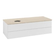 V&B Waschtischunterschrank mit Frontstruktur Antao 120x36x50cm, WBP botti., glo wh. Lac-3