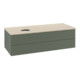 V&B Waschtischunterschrank mit Frontstruktur Antao 120x36x50cm, WBP botti., lea gre. m Lac-1