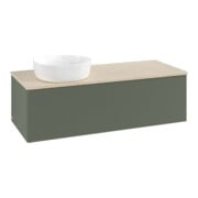 V&B Waschtischunterschrank mit Frontstruktur Antao 120x36x50cm, WBP botti., lea gre. m Lac-3