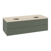 V&B Waschtischunterschrank mit Frontstruktur Antao 120x36x50cm, WBP botti., lea gre. m Lac-3