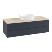 V&B Waschtischunterschrank mit Frontstruktur Antao 120x36x50cm, WBP botti., md bl. m Lac