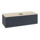 V&B Waschtischunterschrank mit Frontstruktur Antao 120x36x50cm, WBP botti., md bl. m Lac-1
