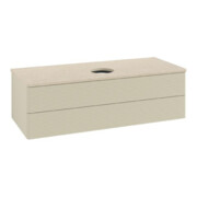 V&B Waschtischunterschrank mit Frontstruktur Antao 120x36x50cm, WBP botti., si Gr m Lac