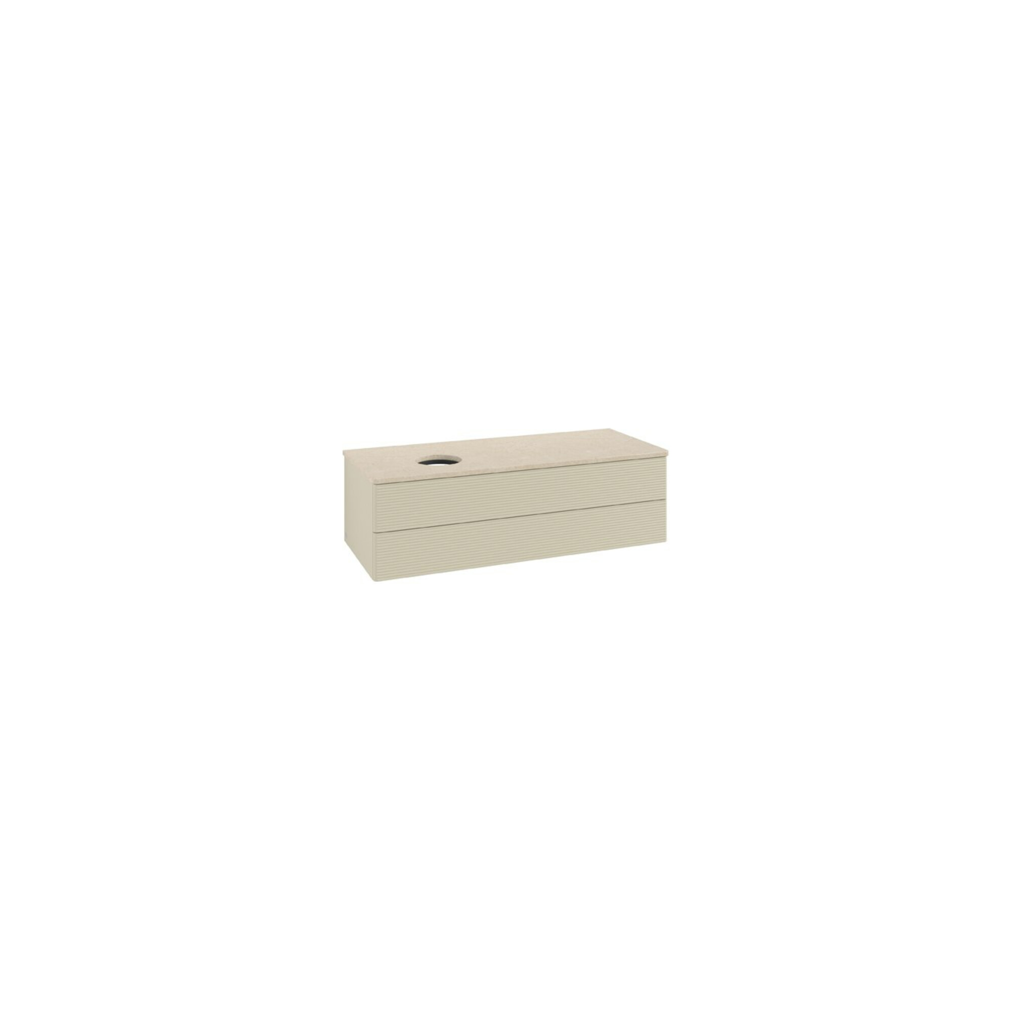 V&B Waschtischunterschrank mit Frontstruktur Antao 120x36x50cm, WBP botti., si Gr m Lac ; Villeroy & Boch