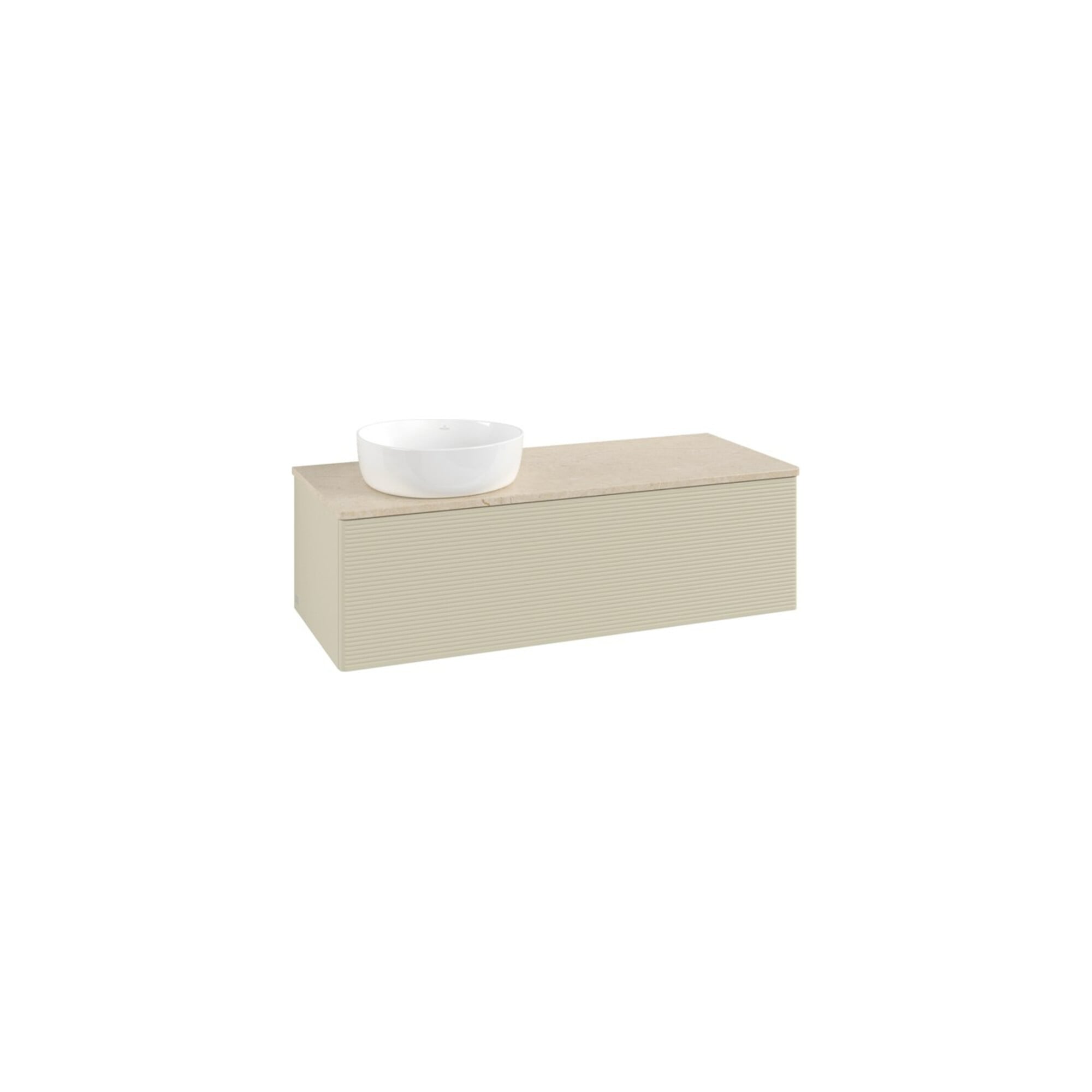 V&B Waschtischunterschrank mit Frontstruktur Antao 120x36x50cm, WBP botti., si Gr m Lac ; Villeroy & Boch