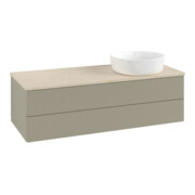 V&B Waschtischunterschrank mit Frontstruktur Antao 120x36x50cm, WBP botti., st. Gr m Lac