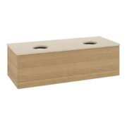 V&B Waschtischunterschrank mit Frontstruktur Antao 120x36x50cm, WBP-farbe botti., honey oak-3