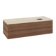 V&B Waschtischunterschrank mit Frontstruktur Antao 120x36x50cm, WBP-farbe botti., w. walnut-1