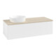 V&B Waschtischunterschrank mit Frontstruktur Antao 120x36x50cm, WBP-farbe botti., wh. m Lac-1