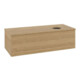 V&B Waschtischunterschrank mit Frontstruktur Antao 120x36x50cm, WBP-farbe hon. Oa, hon. oak-3