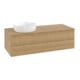 V&B Waschtischunterschrank mit Frontstruktur Antao 120x36x50cm, WBP-farbe hon. Oa, hon. oak-1