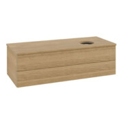 V&B Waschtischunterschrank mit Frontstruktur Antao 120x36x50cm, WBP-farbe hon. Oa, hon. oak-3
