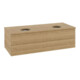 V&B Waschtischunterschrank mit Frontstruktur Antao 120x36x50cm, WBP-farbe hon. Oa, hon. oak-1