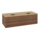 V&B Waschtischunterschrank mit Frontstruktur Antao 120x36x50cm, WBP-farbe hon. Oa, w. wal-1